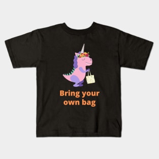 Relative of Unicornasaurus Rex - Bring Your Own Bag Kids T-Shirt